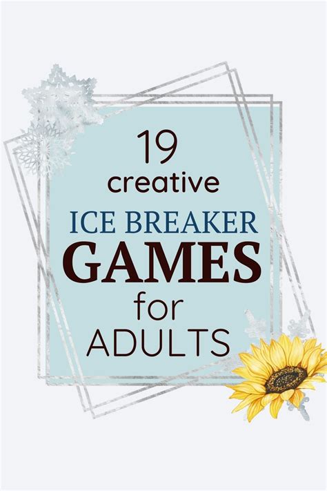 icebreaker games for adults|90 Best Fun Icebreaker Games .